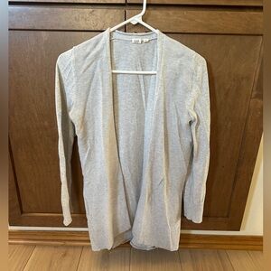 GAP Women's Light Gray Open Cardigan